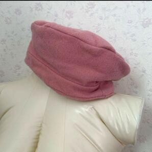 レディース ベレー帽 ハンチング ピンク ハンドメイド 値下げ
