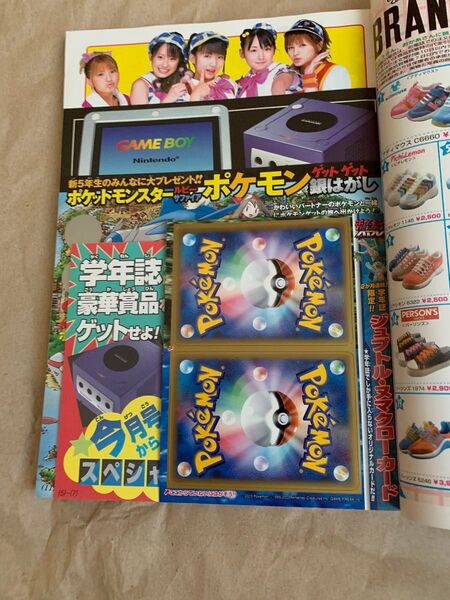 小学四年生 2003年4月号 ジュプトル ヌマクロー 未剥がし 非売品 プロモ ポケモンカード ポケットモンスター