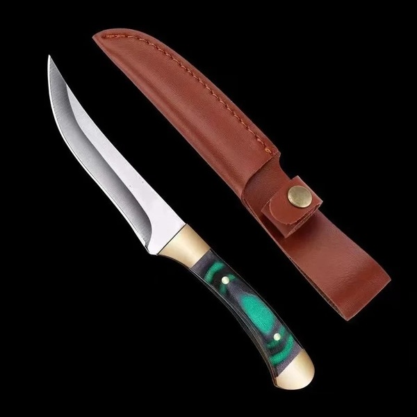 ワクワクナイフシリーズ【刃厚2mm高品質】パーリングナイフ キャンプ アウトドアBBQパーティー キッチン シースナイフ【送料無料】typeFH