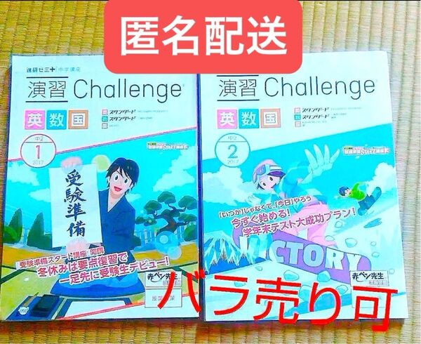未使用 進研ゼミ中2講座 1月号2月号 匿名配送