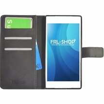 【 セール品 】FRL-SHOP ◆ iPhone iPhoneX/iPhoneXS ケース ◆ 手帳型 レザー カバー 手帳 F-25bk ◎_画像4