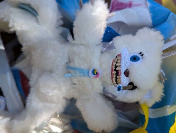 USJ ハロウィン2024 ハミクマパンクキーホルダーハミクマソウル顔選びました!ぬいぐるみカチューシャ マシュマロ ぬいぐるみ