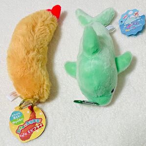 ふわふわエビフライとふわふわイルカ