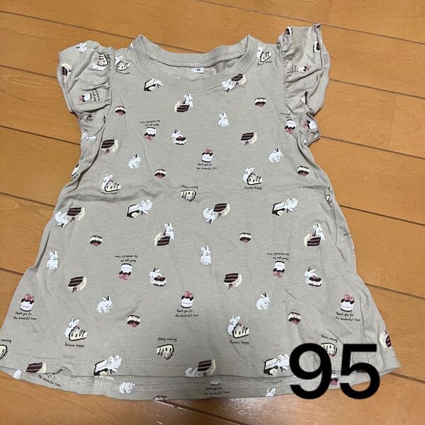 西松屋 うさぎ 半袖 Tシャツ チュニック トップス 95