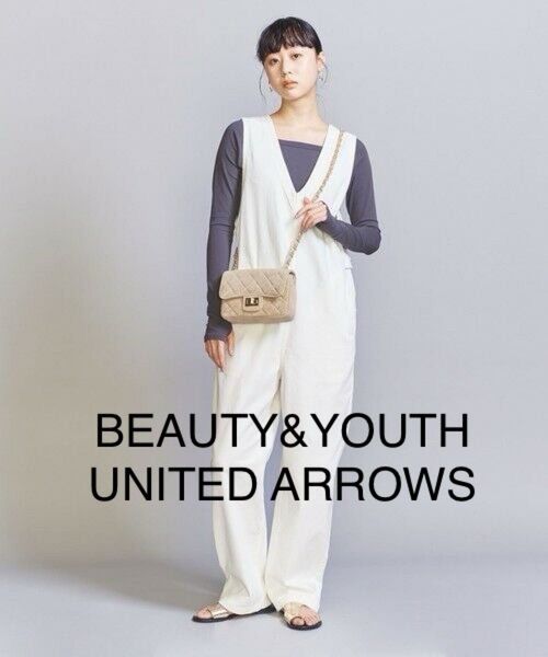 BEAUTY&YOUTH UNITED ARROWS 【WEB限定】デニムオールインワン-ウォッシャブル ジーンズ
