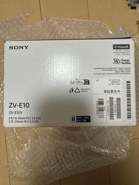 【新品未使用未開封】SONY VLOGCAM ZV-E10Y (B) ソニー ブラック ダブルズームレンズキット