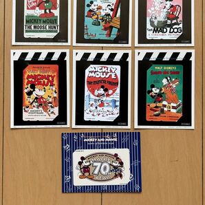 ミッキーマウスのテレホンカード7枚 未使用品
