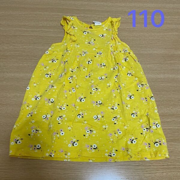 ※H&M 花柄ワンピース 100 ノースリーブワンピース