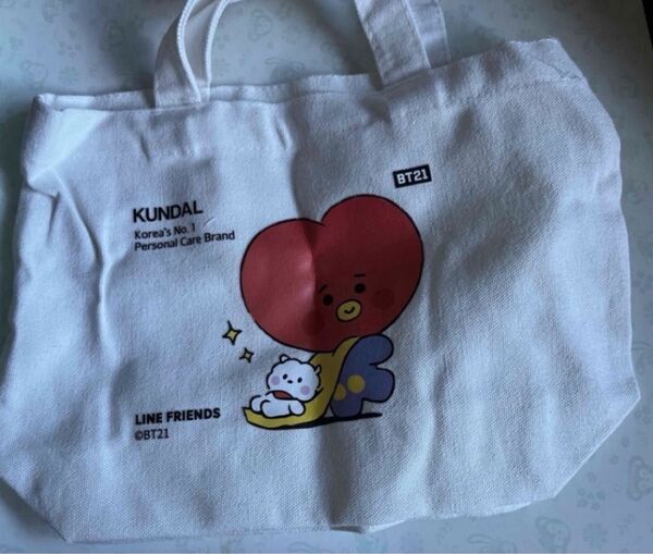 BT21 TATA RJ トートバッグ エコバッグ ジン テテ KUNDAL クンダル