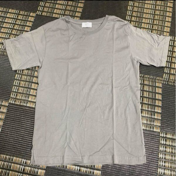 Denifits 半袖カットソー トップス シンプル カジュアル グレー LL Tシャツ 半袖Tシャツ クルーネック