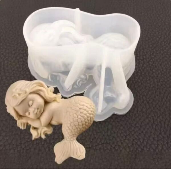 シリコンモールド 3D 眠る人魚