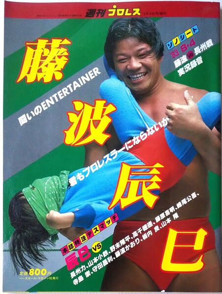週刊プロレス増刊 藤波辰巳 付録ソノシート付き