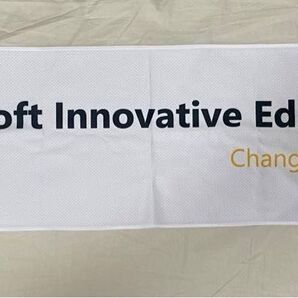新品未使用 Microsoft マイクロソフト 涼感マフラータオル;ボトルケース付)