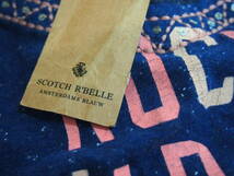 半額値下げ★スコッチ リベル/SCOTCH R'BELLE 110㎝ぐらい★未使用品/長袖Tシャツ/前身頃飾り付き・プリントあり）/ブルー色に白斑点s1247_画像2