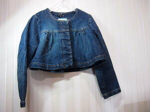 o price cut * theory /Theory 120cm* for girl Denim jacket ( bolero manner )/G Jean / front button equipped s1295