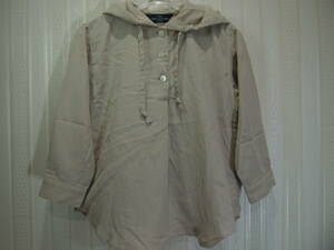 * Comme Ca Du Mode / COMME CA DU MODE 100cm* thin with a hood . blouse ( beige color )t1074