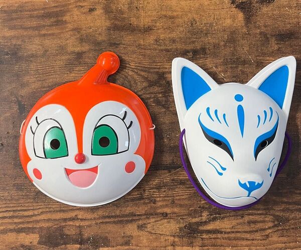 お面 ドキンちゃん&狐 お面