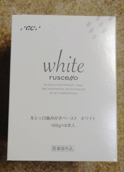 GC ルシェロ歯みがきペースト ホワイト 6本セット