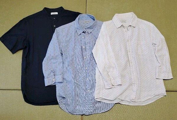 メンズ シャツ 3枚組 (UNIQLO、グローバルワークなど)