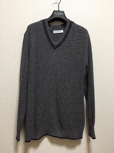 UNITED ARROWS GREEN LABEL RELAXING Vネックニットセーター L グレー系