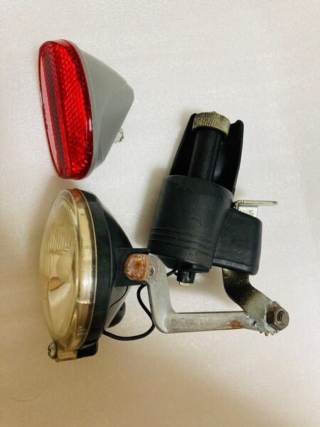 自転車ライト反射板レトロ部品リサイクルエコ