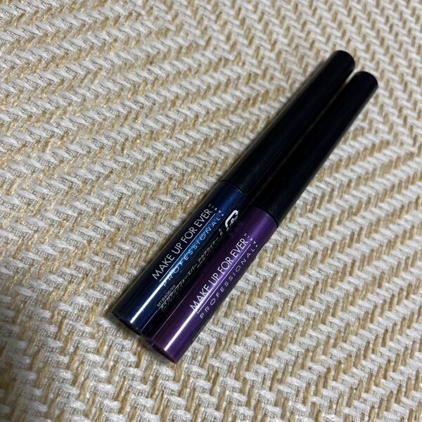 MAKE UP FOR EVER メイクアップフォーエバー アイライナー 2本セット 8 6 ブルー パープル カラーライナー