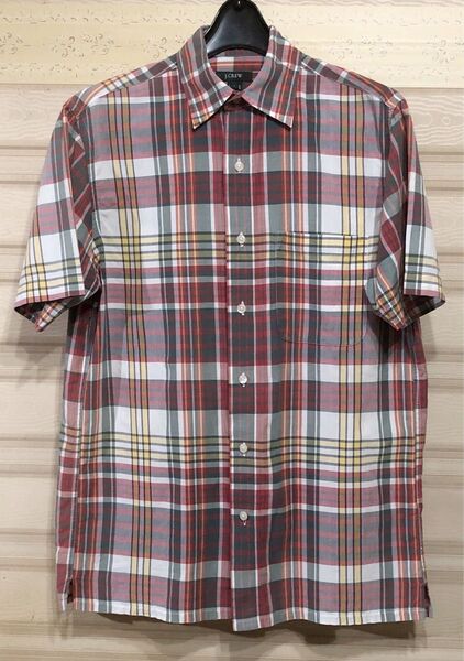 メンズ★レナウン J.CREW★半袖シャツ チェック 中古品