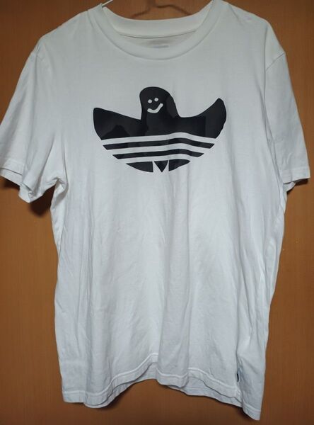 adidas アディダス Tシャツ Lサイズ 半袖 skateboarding Shmoo Warp
