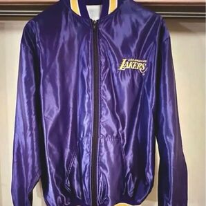 DeLong LAKERS ジップ コーチジャケット 紫 サイズ XL