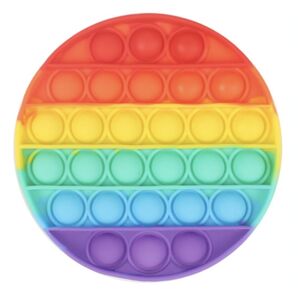 【大人気】 プッシュポップ こども 大人 ストレス おもちゃ 丸型 レインボー