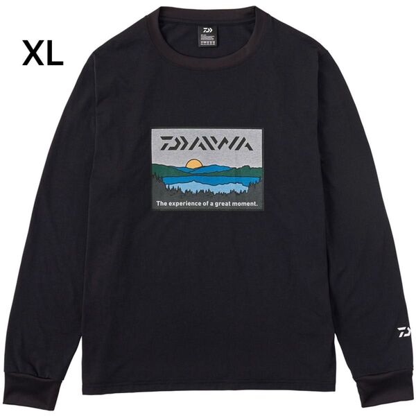 値下げ 新品 ダイワ(Daiwa)DE-6724 フィッシングネットロングTシャツ レイクサイドブラック/XLサイズ