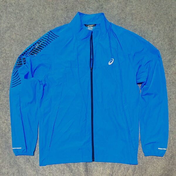 アシックス asics クロスジャケット XL ブルー 青 水色