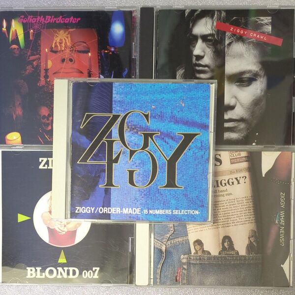 CD5枚 ZIGGY ORDERMADE BLOND007 WHAT NEWS!? GoliathBirdeater CRAWL