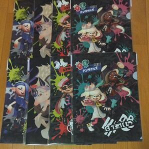 サントリー スプラトゥーン3 イオン限定 クリアファイル 全4種類×2セット 計8枚