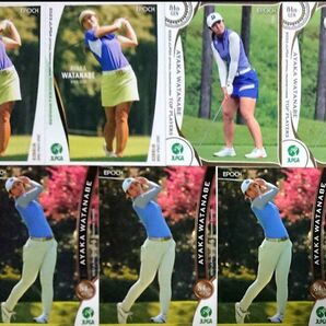 【渡邉彩香】EPOCH JLPGA トレカ 7枚セット 女子プロゴルフ
