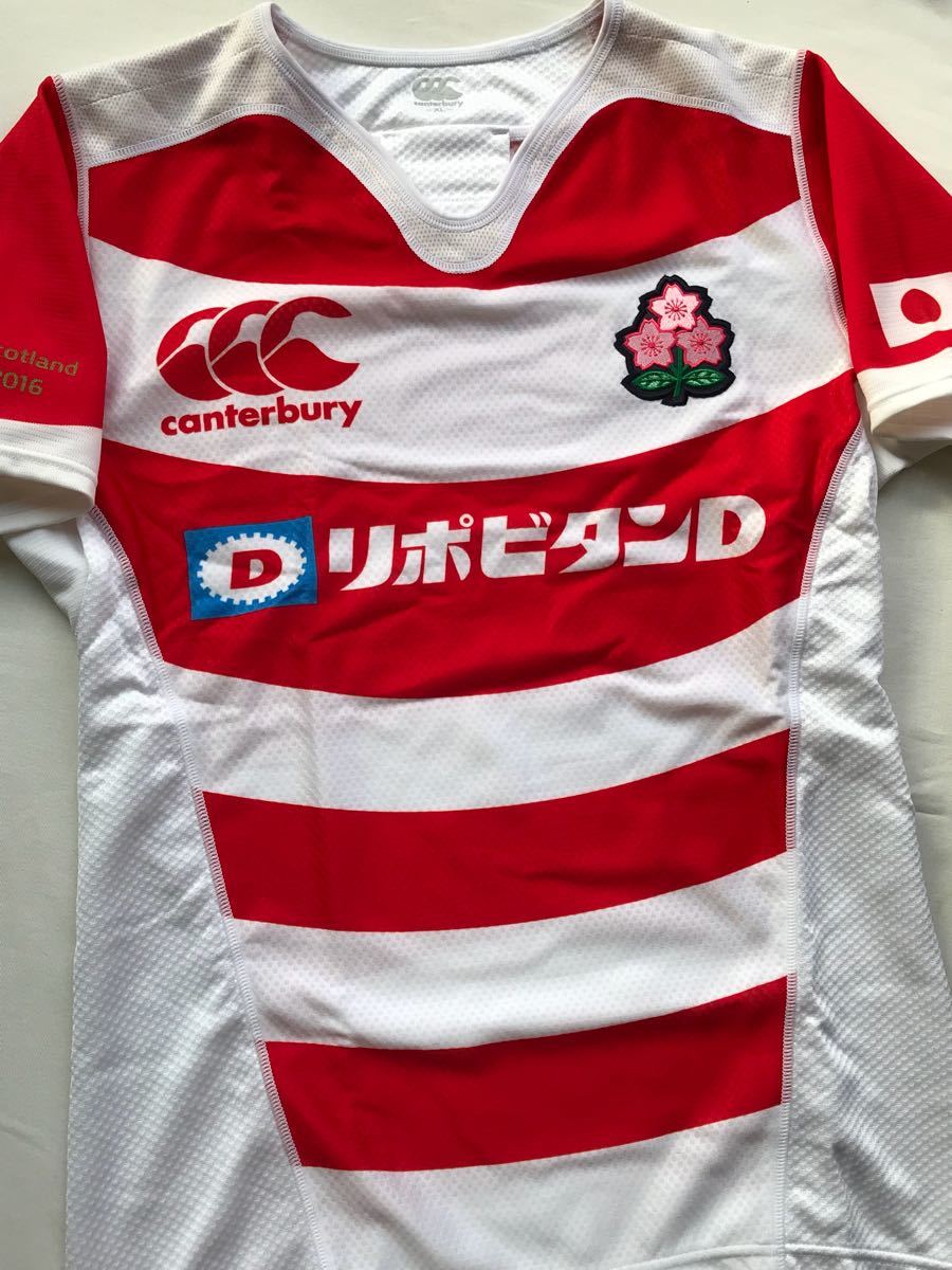 美品】 CANTERBURY カンタベリー ラグビー 2019 日本代表 桜 ジャージ