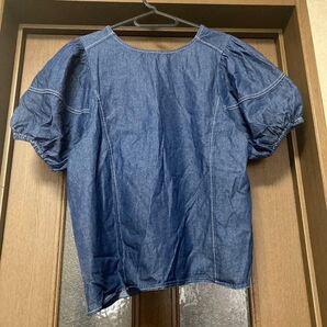 しまむら ステッチデニムブラウス