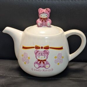 レア ハローキティ クマ着ぐるみ サンリオ ティーポット 新品