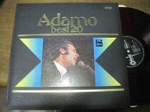 Adamo - Best 20 /ポップ/シャンソン/レッドワックス/赤盤/国内盤LPレコード