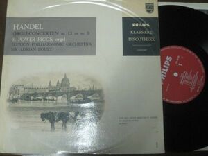 ヘンデル:オルガン協奏曲/パワー・ビッグス/ボールト/オランダ盤レコード