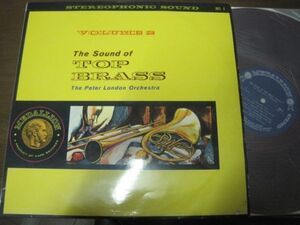 THE PETER LONDON ORCHESTRA - The Sound ofTop Brass /ピーター・ロンドン楽団/日本国内盤/レッドワックス・赤盤/LPレコード