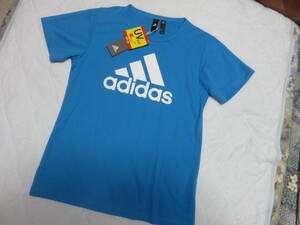 adidas climalite レディス メッシュ半袖シャツ Ｍ SAX 新品 ☆特別価格★。