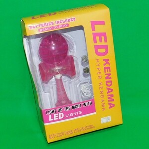 304 未使用 LED けん玉 ピンク HYPER KENDAMA 対象年齢9才以上 懐かし レトロ