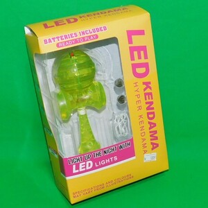 277 未使用 LED けん玉 イエロー HYPER KENDAMA 対象年齢9才以上 懐かし レトロ