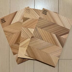 木のはがき 3枚組 木の香り