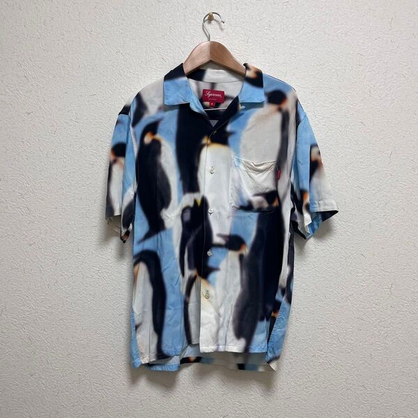 Supreme シュプリーム 半袖シャツ ペンギン 柄 S 総柄 ファッション
