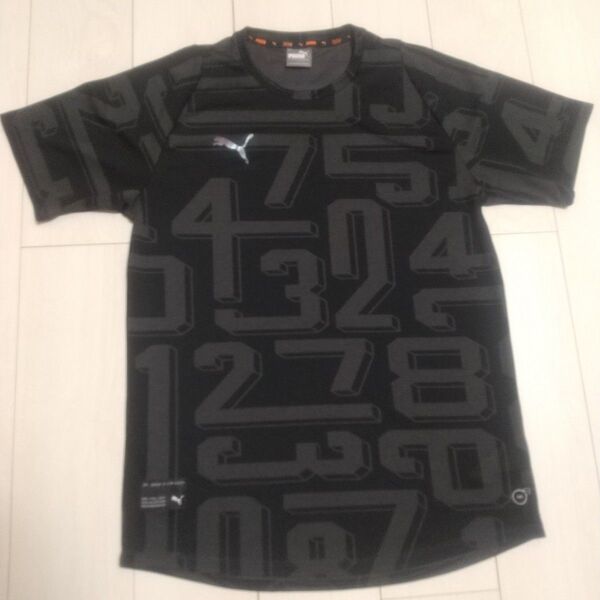 プーマ PUMA メッシュ Tシャツ 黒 ブラック 半袖 シャツ スポーツ ランニング ウォーキング L