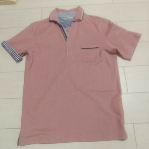 THE SHOP TK メンズ 半袖 ポロシャツ 赤 シャツ ビジネス カジュアル ラフ XL