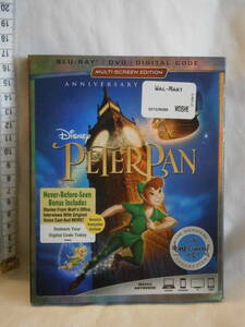 ブルーレイ・DVD　PETERPAN（ピーターパン）　英語・フランス語・スペイン語