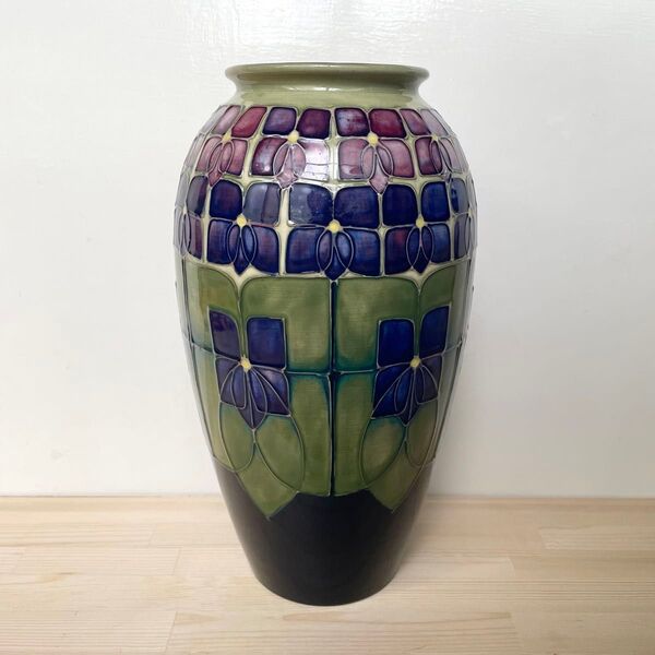 Moorcroft ムーアクラフト フラワーベース アール・ヌーヴォー ムーアクロフト 検) ウィリアム・モリス ガレ ラリック